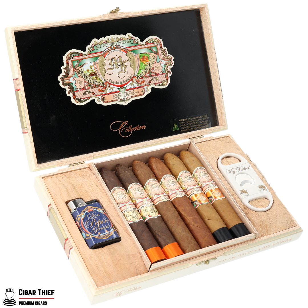 My Father Belicoso Sampler with Cutter & Lighter (Box of 6)